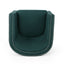 Modern Upholstered Swivel Club Chair With Nailhead Trim