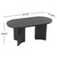 Dining Table With Curved Legs - Black