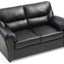 Padded Love Seat For Modern Living - Black