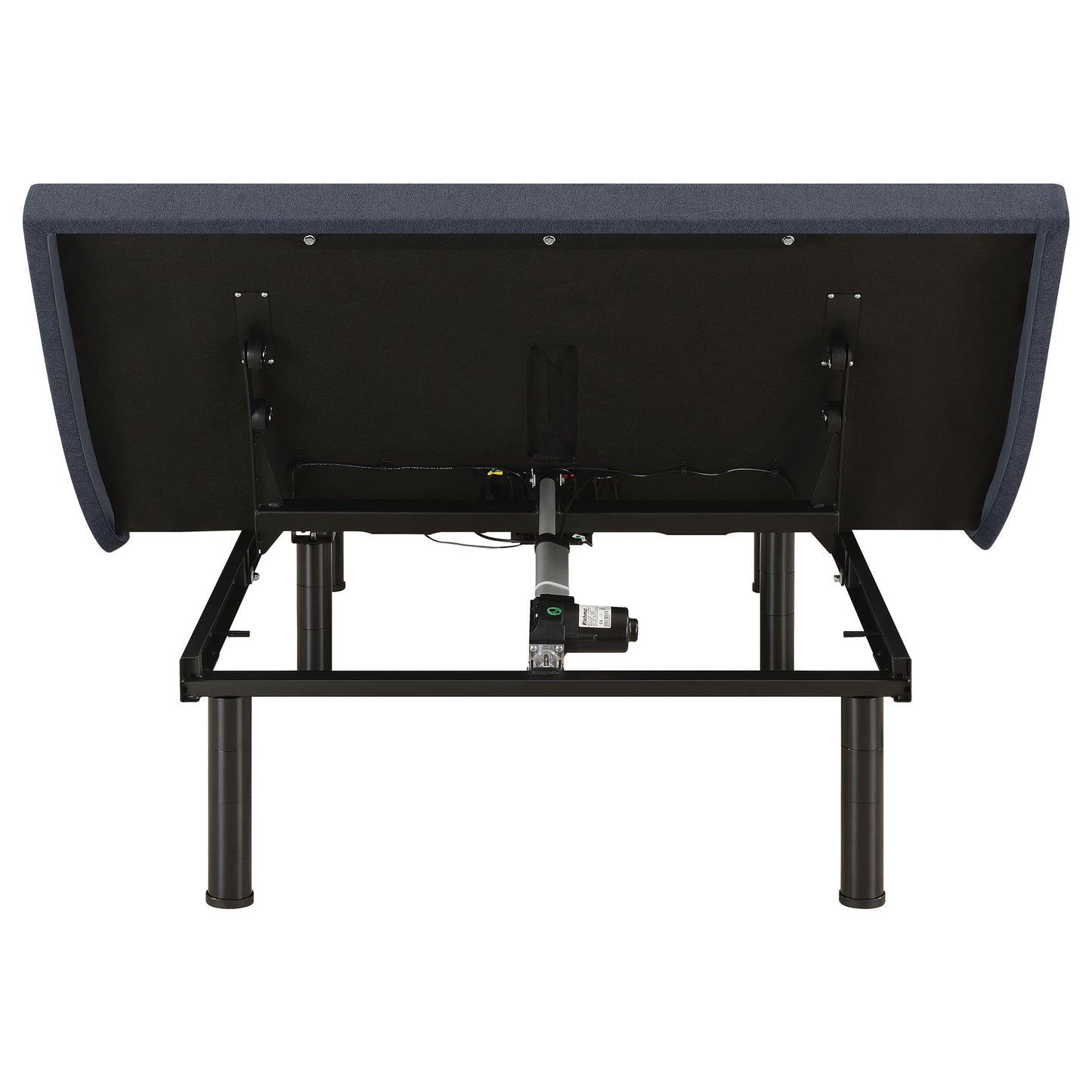 California King Adjustable Bed Base With Ergonomic Support And Wireless Remote Control - Black