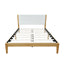 Platform Bed Frame With Upholstered Headboard, Slat Support