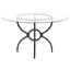 Marina - Round Dining Table - Gunmetal