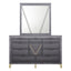 Symmetry - Lighted Mirror - Charcoal