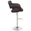 Adjustable Bar Stool With Upholstery