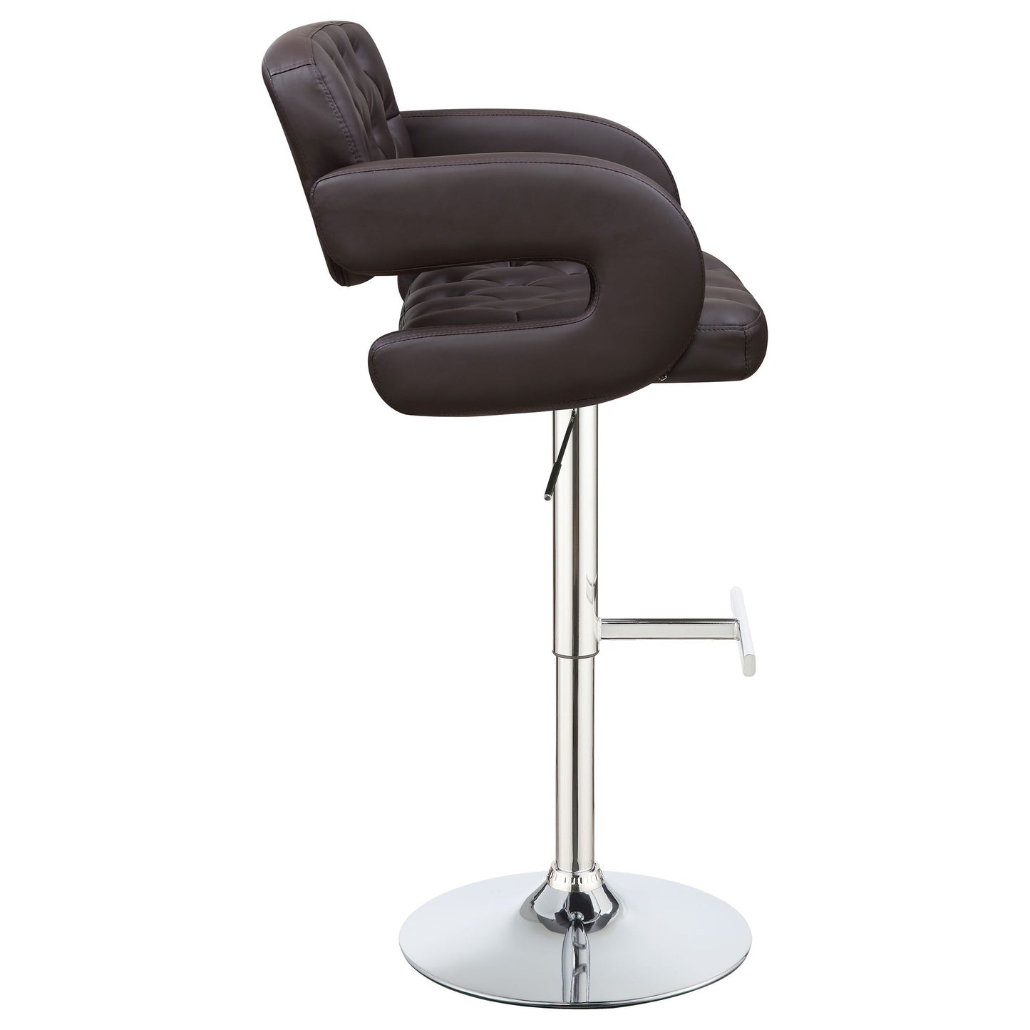 Adjustable Bar Stool With Upholstery