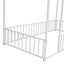 Metal Bed House Bed Frame With Fence