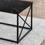 Table Set, Coffee, End, Side, Accent, Living Room, Marble Look Laminate, Contemporary & Modern (Set of 3)