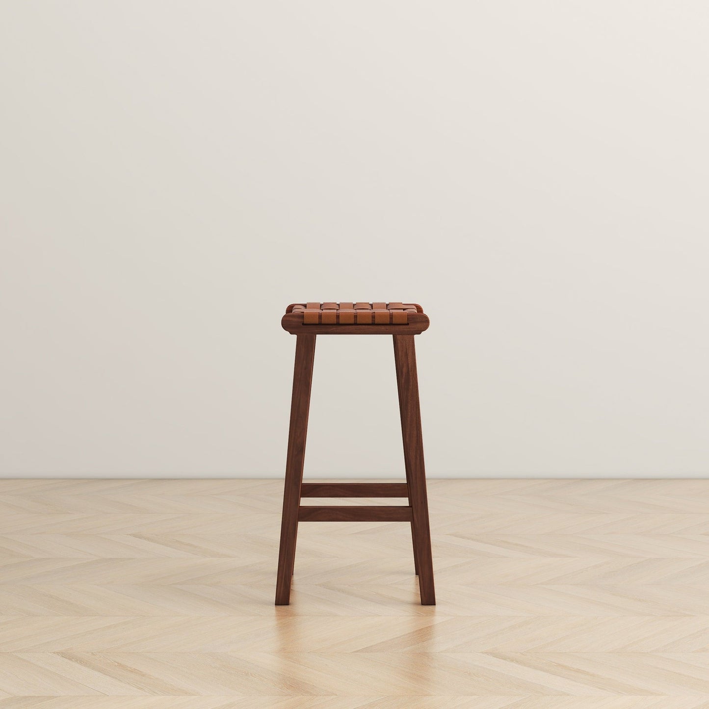 James - Mid-Century Modern Genuine Counter Stool