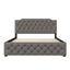 Upholstered Platform Bed With 2 Drawers And 2 Sets Of USB Ports On Each Side, Fabric