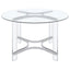 Uptown - 5 Piece Round Dining Set - Chrome