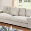 Luxe Sofa With 5 Matching Toss Pillows, Sleek Design, Spacious And Comfortable 3 Seater Couch