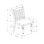 Dining Chair, Upholstered, Side, Transitional (Set of 2) - Gray