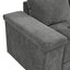 L Shaped Couch With Pull Out Bed And Storage Sectional Sleeper Sofa With Hidden Storage, Wide Armrest With Storage, For Living Room, Apartment, Bedroom, Office