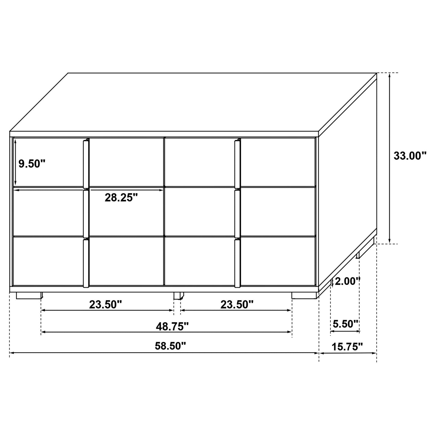 Jeremiah - Bedroom Set With LED Headboard