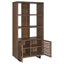 Rodger - 3 Shelf Cabinet Bookcase - Walnut