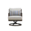 Genova - Patio Swivel Club Chair With Accent Pillow (Set of 2) - Gray