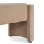 Simple Long Ottoman Bench - Light Camel