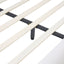 Queen Size Upholstered Platform Bed Frame With Split Headboard - White