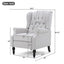 Armchair Recliner With Pushback Mechanism And Wingback Design