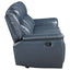 Stanwicke - Motion Reclining Sofa With Drop Down Table - Blue