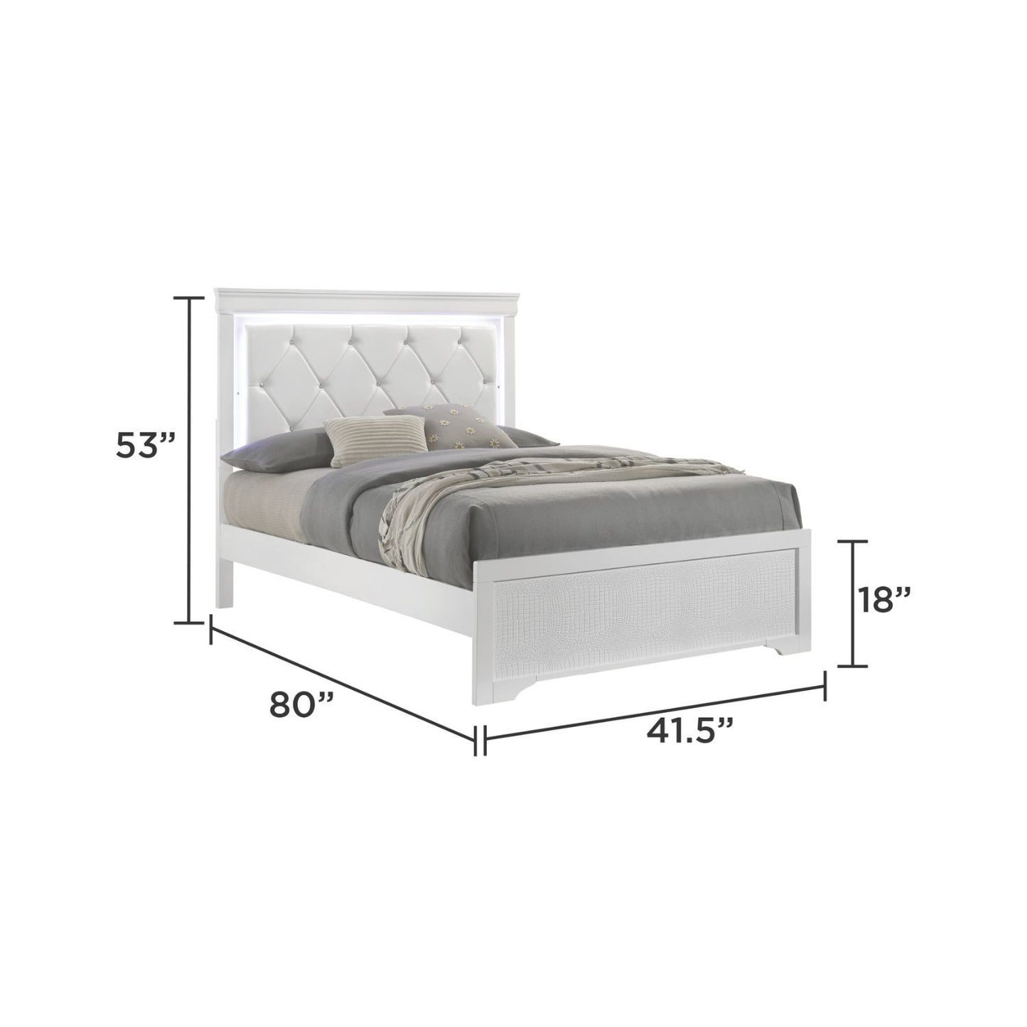 Blaze - Bed With LED Headboard