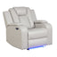 Benz - LED & Power Recliner With Adjustable Headrests And Ambient LED Lighting