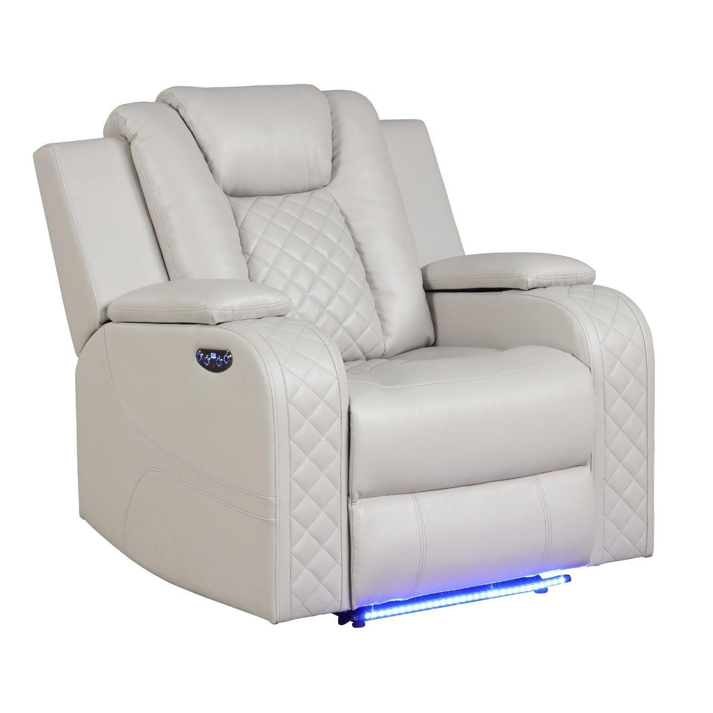 Benz - Power Recliner Set With LED Lighting And USB Charging