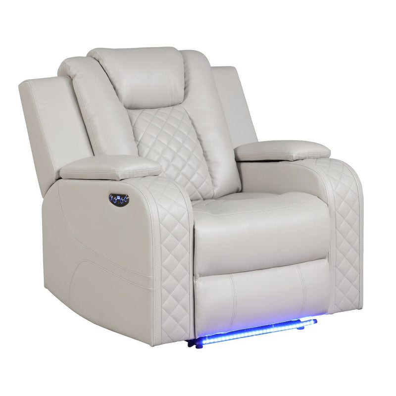 Benz - Power Recliner Set With LED Lighting And USB Charging
