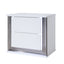 Moon - Smooth Nightstand With LED - White