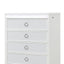 Abigale - 5 Drawer Chest With LED Lighting - White