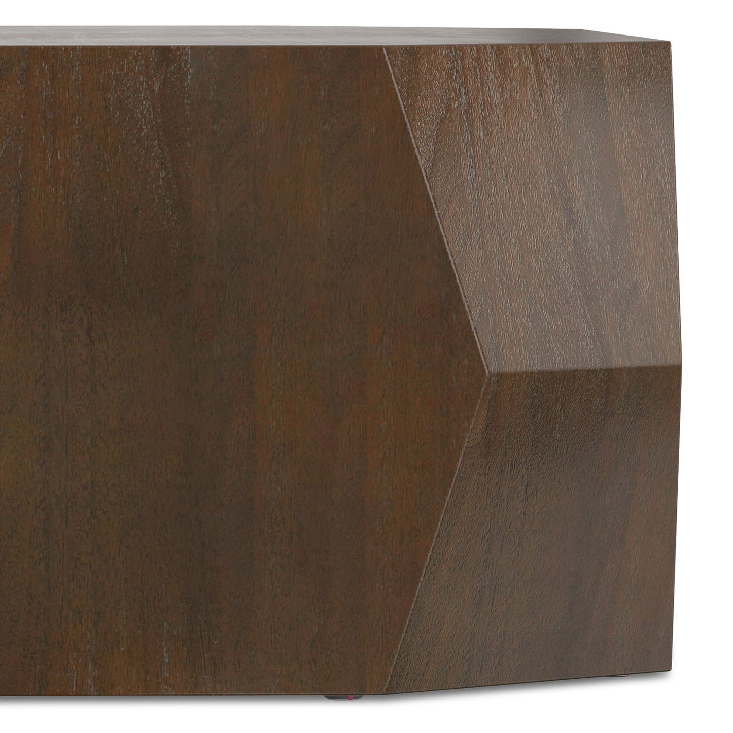 Eisley - Coffee Table With Geometric Design, - Walnut