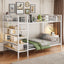 Bunk Bed With 5 Tier Shelves