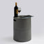 Propane Tank Cover Round Tank Holder Hide Away Side Table - Gray