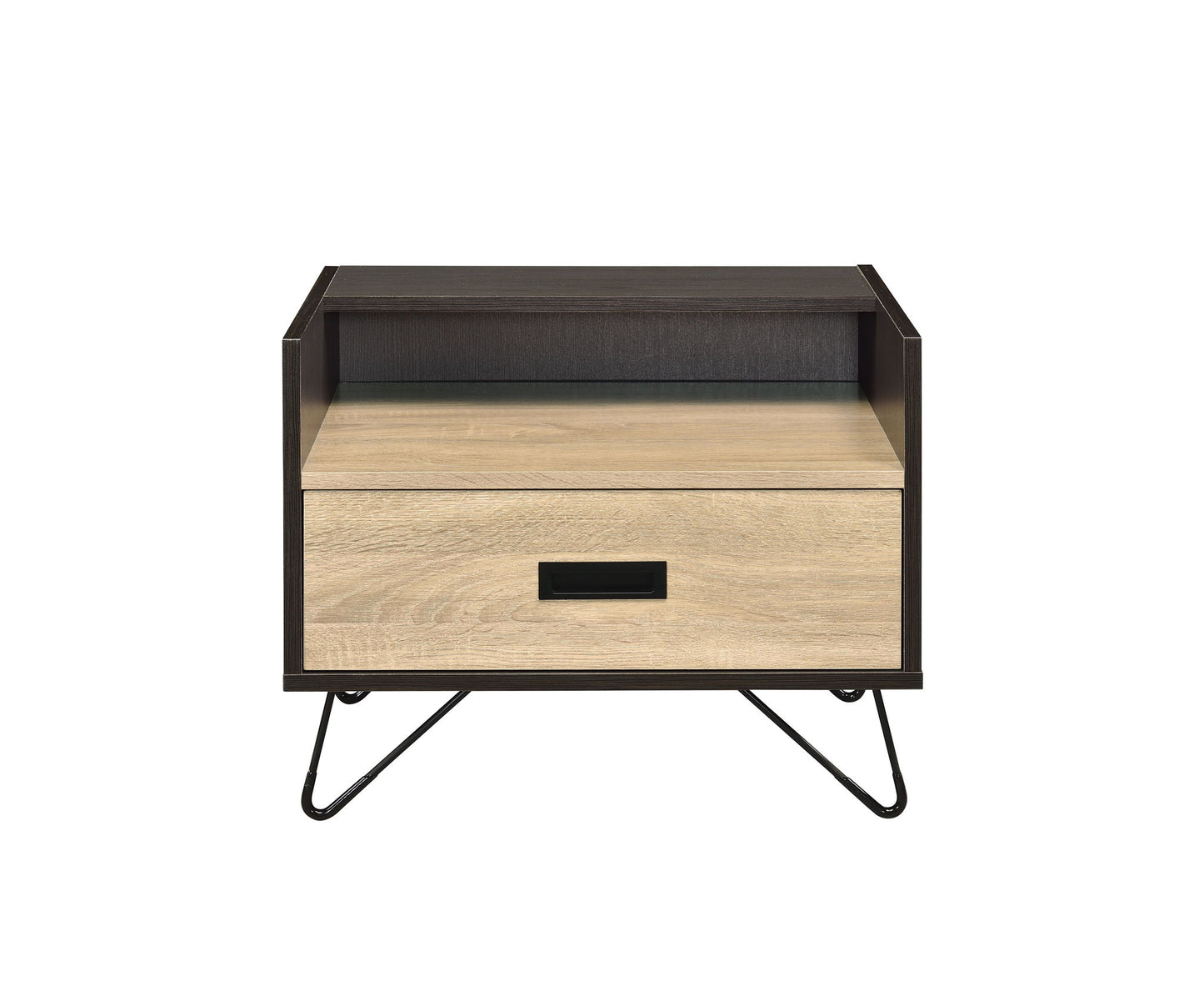 Melkree - Accent Table With Display & Utility Function - Black