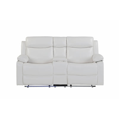 Blanche - Console Reclining Loveseat With LED Lights And Speakers