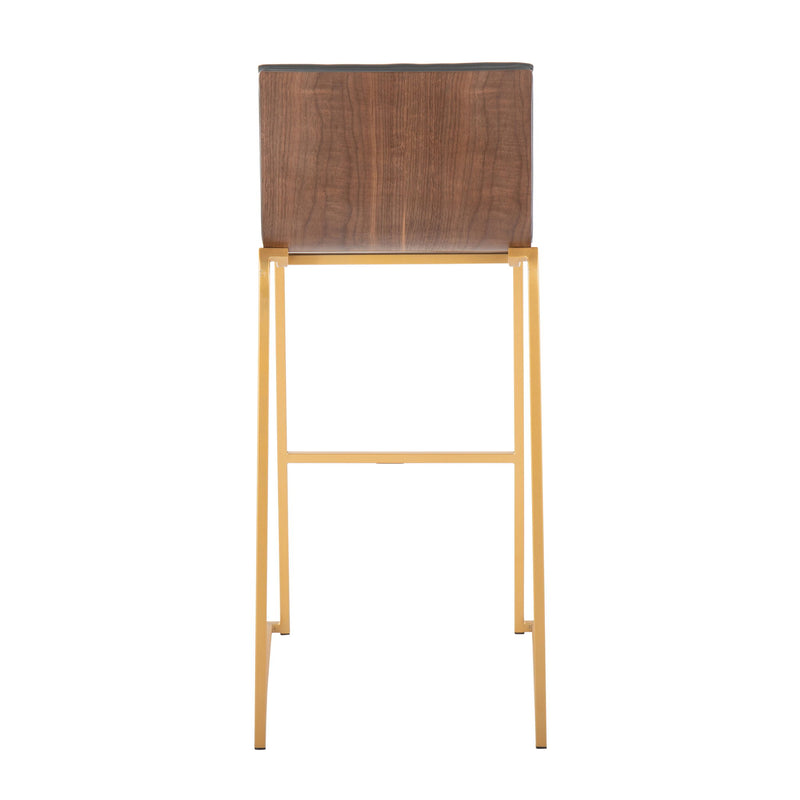 Mason Mara - Contemporary Versatile Desig Fixed Height Barstool (Set of 2)