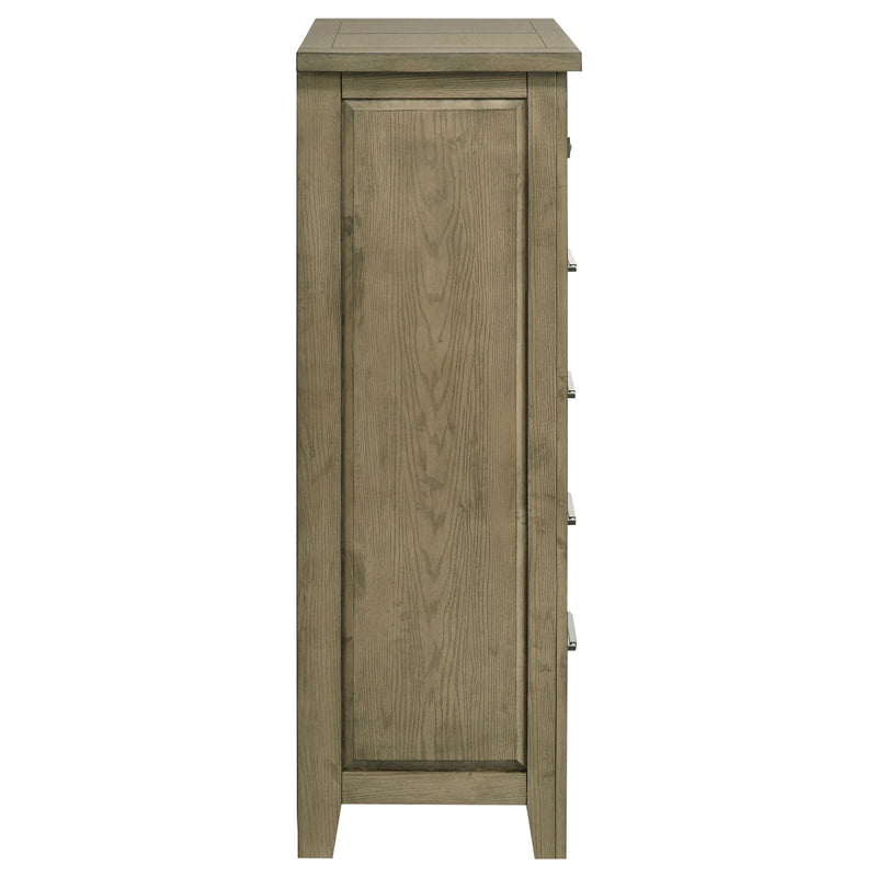 Pelton - 5 Drawer Chest - Oak