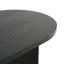 Dining Table With Curved Legs - Black