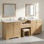 Double Sink Bathroom Vanity With Countertop, 2 Ceramic Sinks, 6 Drawers, Soft Close Design