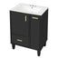 Bathroom Vanity With Sink, Deep Drawer, Door Shelf, 2 Tier Basket