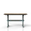 X Based Counter Height Dining Table - Aqua Blue