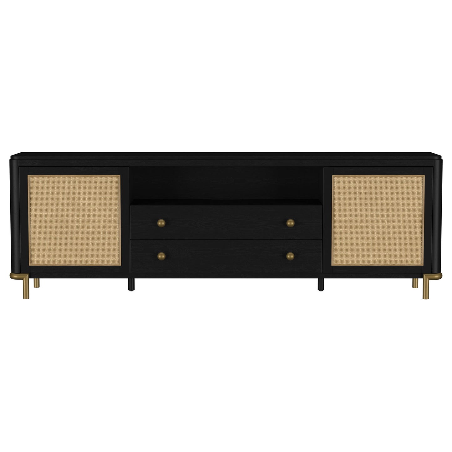 Benson - 2 Door TV Stand With Dual Drawers