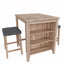 Dawson - 3 Piece Counter Height Table Set - Oak