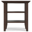 Acadian - End Table - Warm Walnut Brown