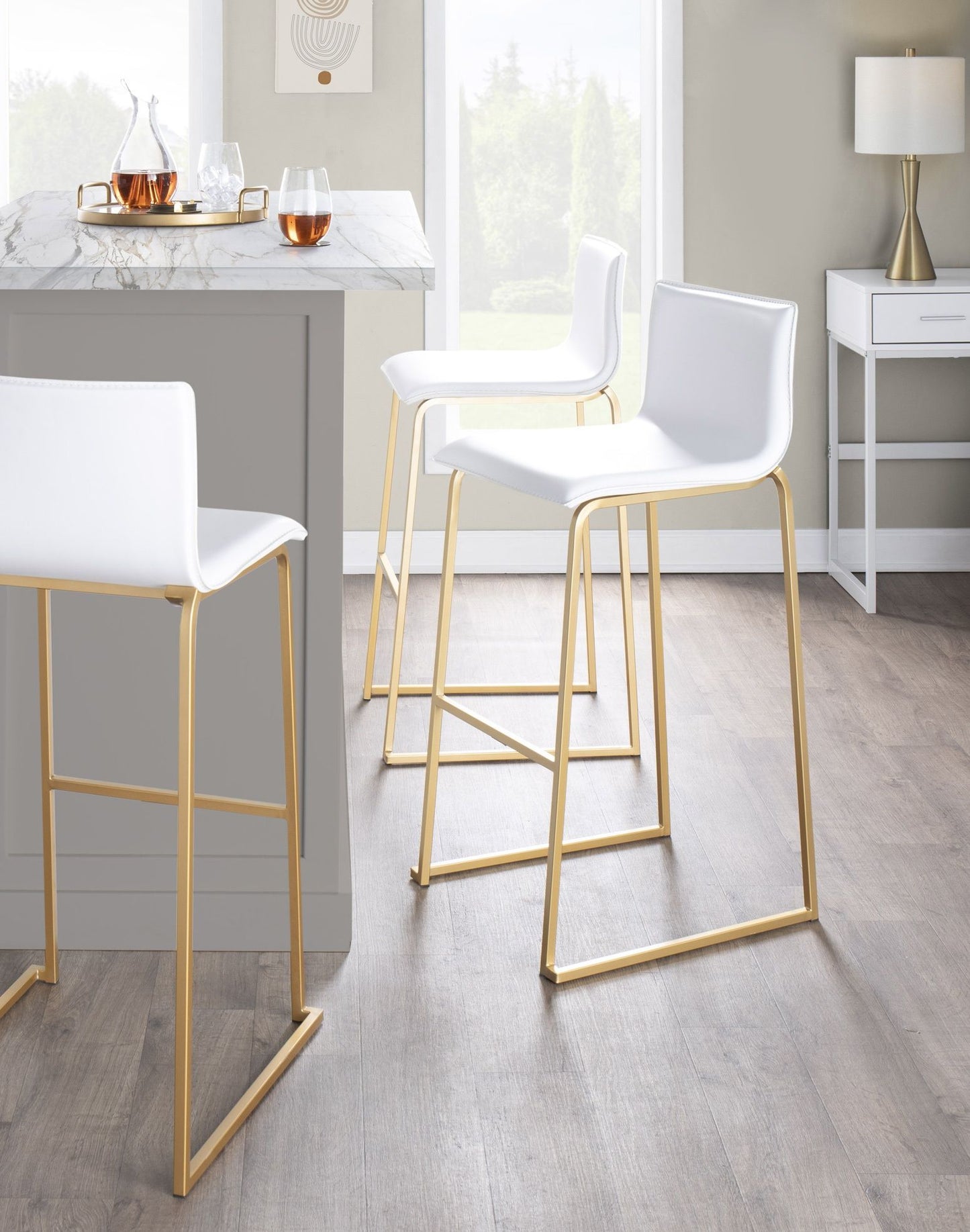 Mara - Contemporary Upholstered Barstool (Set of 2)