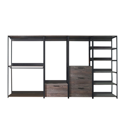 Monica - Walk-In Closet System, Extra Storage Space - Rustic