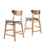 Retro Modern Counter Height Chair Set With Cushioned Seats
