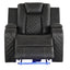 Benz - LED & Power Recliner With Adjustable Headrests And Ambient LED Lighting