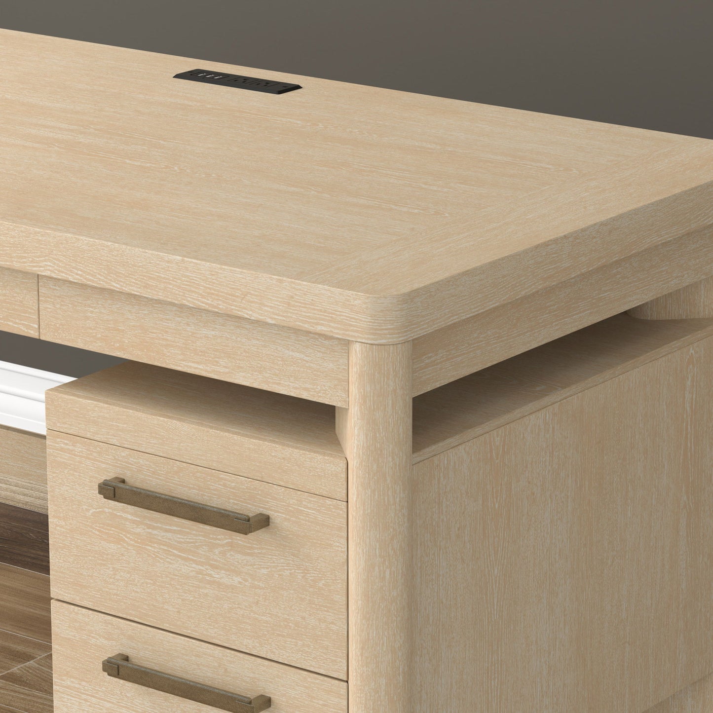 Desk - Tan - Wood