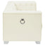 Earline - Upholstered Track Arm Loveseat - White